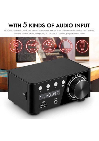 100W Bluetooth 5.0 Güç Ses Stereo 2.0 Kanal Tf USB(Yurt Dışından)