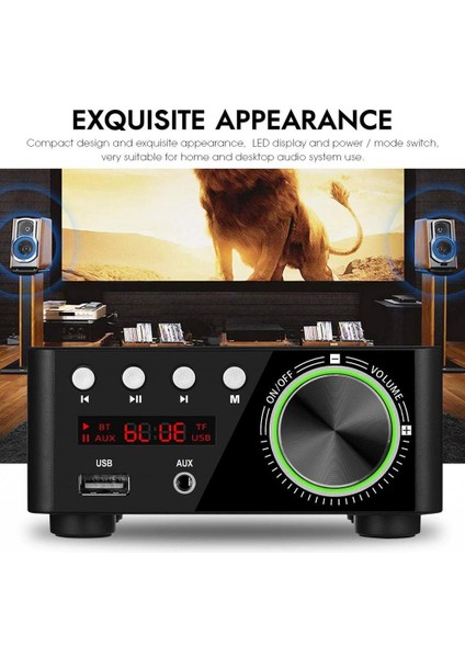 100W Bluetooth 5.0 Güç Ses Stereo 2.0 Kanal Tf USB(Yurt Dışından)