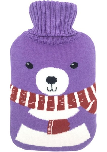 Sıcak Su Şişesi Su Dolu Örgü Şişe Kadife Çanta (Yurt Dışından)