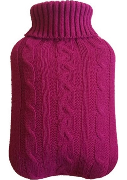 Sıcak Su Şişesi Su Dolu Sıcak Su Yumuşak Örgü Şişe Kadife Çanta (Yurt Dışından)