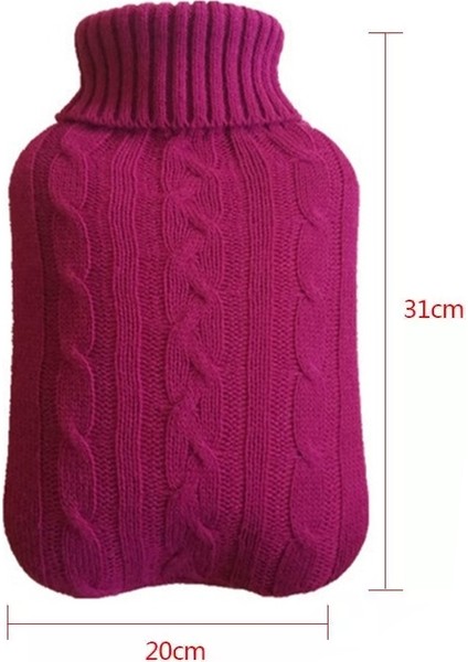 Sıcak Su Şişesi Su Dolu Sıcak Su Yumuşak Örgü Şişe Kadife Çanta (Yurt Dışından) fırsatları