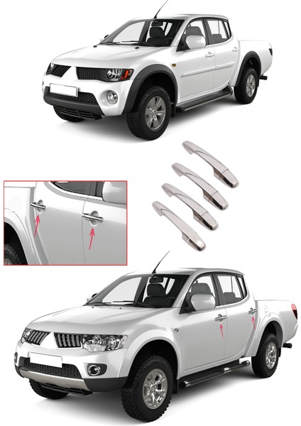 Mitsubishi L200 Kapı Kolu 2007>2014 4 Kapı P.çelik