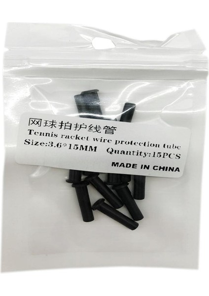 15X Tenis Raketi Grommets Raket Halkaları Dize Koruma Tüpleri 3.6X15MM (Yurt Dışından)