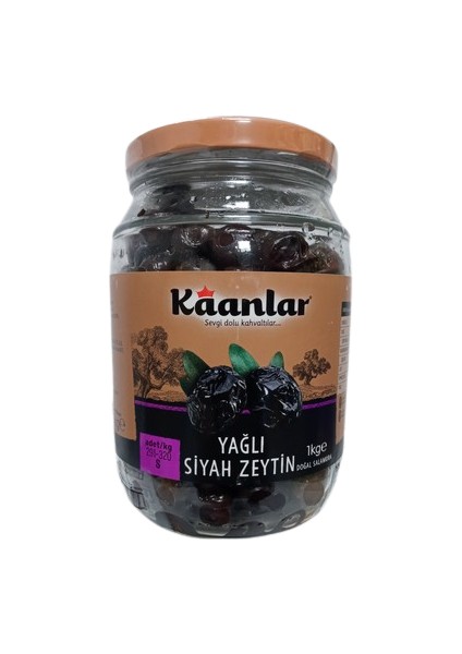 Salamura Yağlı Siyah Zeytin 1 kg