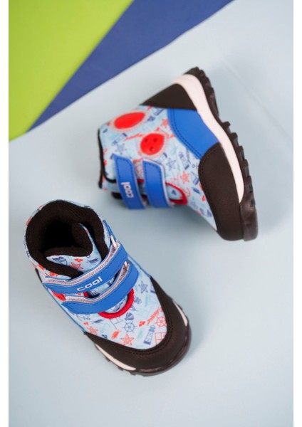 Baskılı Mavi Bebe Bot modelleri