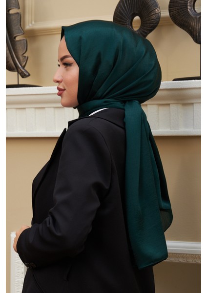 Janjan Çift Taraflı Şal Koyu Zümrüt modelleri