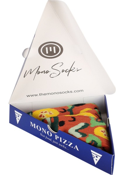 Mono Socks Vege - Tekli Erkek Pizza Çorap