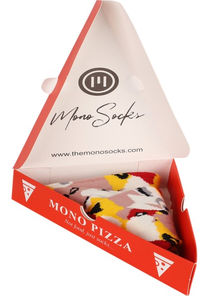 Mono Socks Capricciosa - Tekli Kadın Pizza Çorap