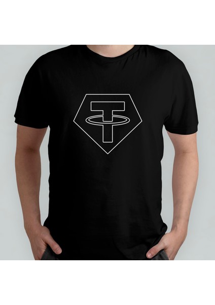 Kripto Para Cryptocurrency Pamuklu Bisiklet Yaka T-Shirt Model 8