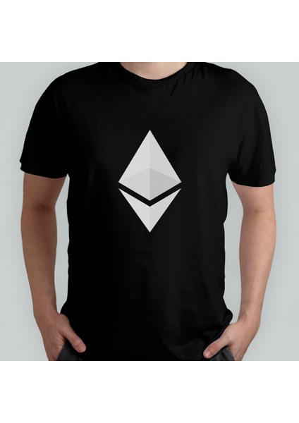 Kripto Para Cryptocurrency Pamuklu Bisiklet Yaka T-Shirt Model 6