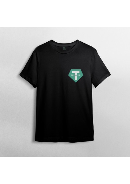 Kripto Para Cryptocurrency Pamuklu Bisiklet Yaka T-Shirt Model 7