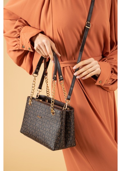 Kahverengi Orta Boy 4 Bölmeli Iki Askılı Kadın El & Omuz Çantası 24X20CM MDS20102 fiyatları