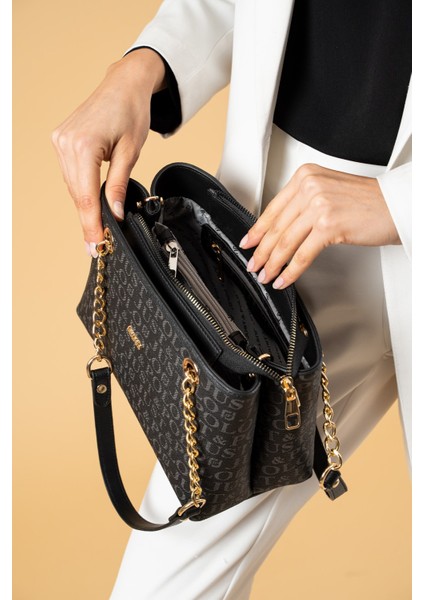 Orta Boy 4 Bölmeli Iki Askılı Kadın El & Omuz Çantası 24X20CM PBU20102 modelleri