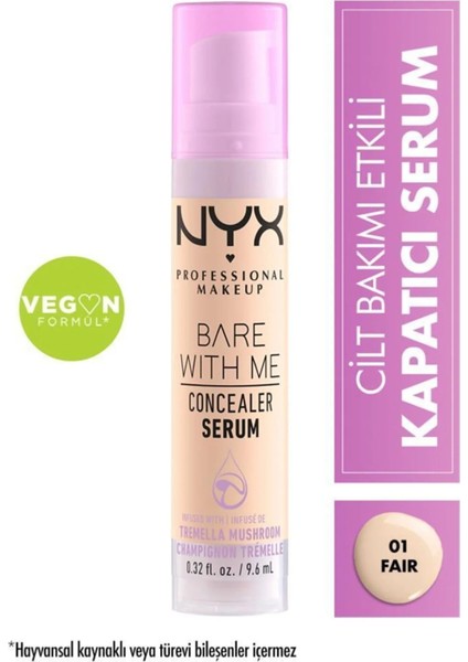 Nyx Professional Makeup Bare With Me Kapatıcı Serum 01 FAIR