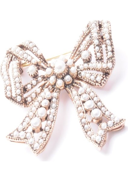 Broş Harf Simge Otantık Desenli Bronz Kristal Taşli fiyatları