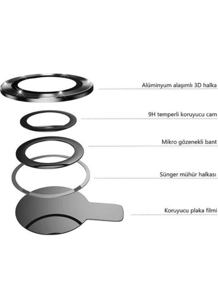 Apple iPhone 12 Kamera Lens Koruyucu