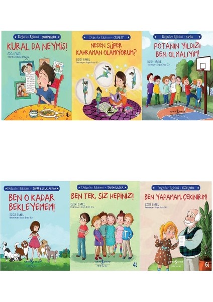 Değerler Eğitimi Seti 6 Kitap / Ben Tek, Siz Hepiniz! - Ezgi Emel - Iş Bankası Kültür Yayınları