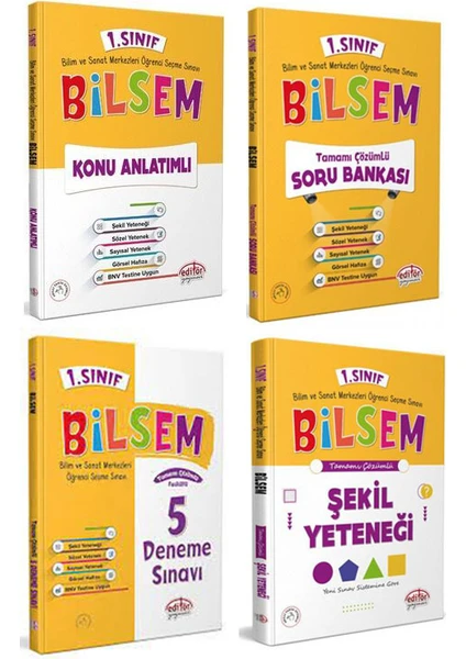 Editör Yayınları 1. Sınıf Bilsem Hazırlık Seti