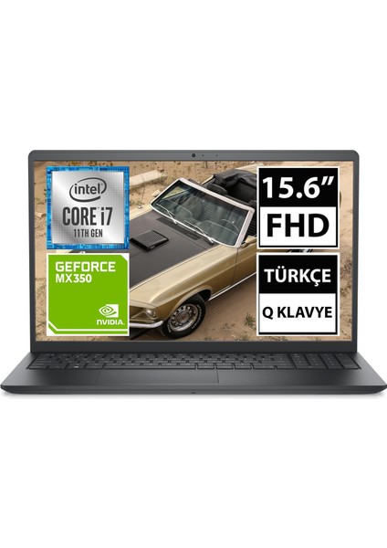 Vostro 3510 N8070VN3510_U02 Intel Core i7-1165G7 8 GB 1 TB 512 SSD MX350 Freedos 15.6" FHD Taşınabilir Bilgisayar