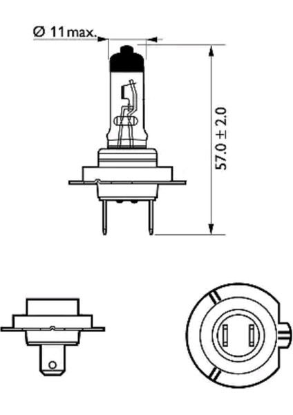 Phılıps (Iki Adet) H7 55WATT +%30 Fazla Işık Standart Ampul 12972 Prc1 Ean- 8711500405937
