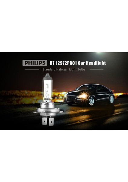 Phılıps (Iki Adet) H7 55WATT +%30 Fazla Işık Standart Ampul 12972 Prc1 Ean- 8711500405937