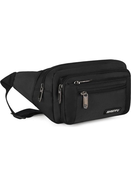 Bel Torbası Cüzdan Çantası 5 Cepli Spor Çantası Spor Yürüyüşü Siyah (Yurt Dışından) modelleri