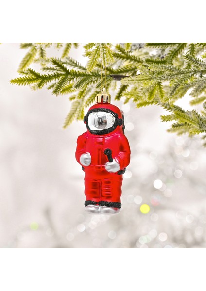 New Year Yeni Yıl Astronot Ağaç Süsü