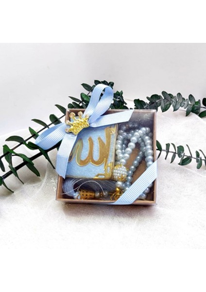 30 Adet Kutulu Kuran ve Tesbih Set Lük Yeni Doğan Lik