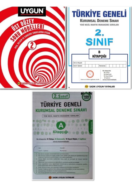 2. Sınıf Üst Düzey Soru Modelleri +2 Adet Deneme Sınavı