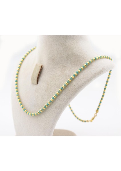 925 Ayar Gümüş Dorika ve Firuze Doğaltaş Kolye fiyatları