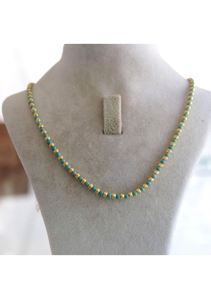 925 Ayar Gümüş Dorika ve Firuze Doğaltaş Kolye modelleri