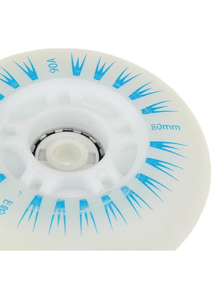4 Adet Satırda Paten Tekerleği Paten Patenleri Hokey Paten Paten 80 mm. Mavi (Yurt Dışından) indirimleri