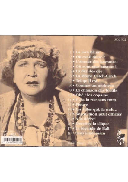 Frehel – La Java Bleue CD