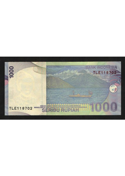 Endonezya 1000 Rupi 2013 "çil" Yabancı Eski Kağıt Para