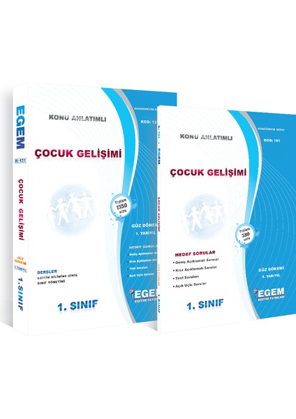 1. Sınıf Çocuk Gelişimi Konu Anlatımlı Soru Bankası Güz Dönemi(1.yarıyıl)