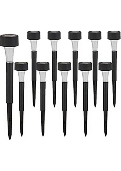 Solar Güneş Enerjili Bahçe Lambası Plastik Saplama 10'lu Set