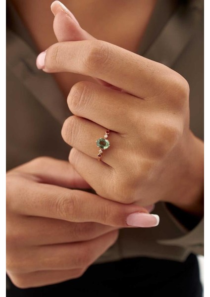 Moon Safir Pırlanta Yüzük