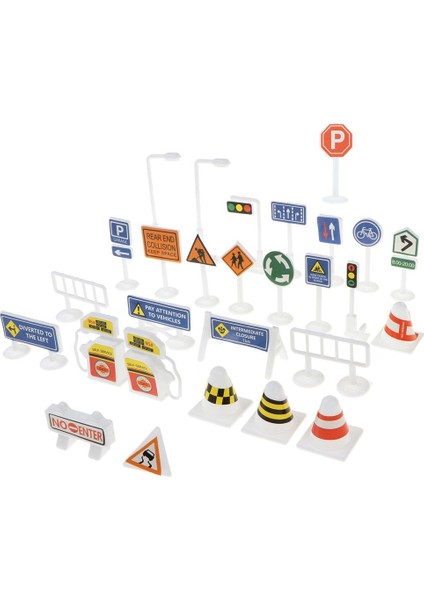 28 Parça Oyuncak Trafik Işaretleri Oyun Seti (Yurt Dışından)