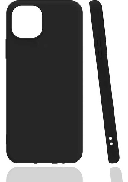 iPhone 11 Kılıf Mat Renkli Yumuşak Kalın Sağlam Silikon Kılıf Biye Siyah