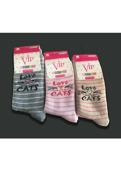 Kız Çocuk Kışlık Termal Kalın Havlu Çorap 6 Adet fiyatları