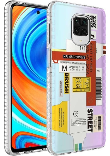 Redmi Note 9 Pro Kılıf Airbag Kenarlı Renkli Desenli Elegans