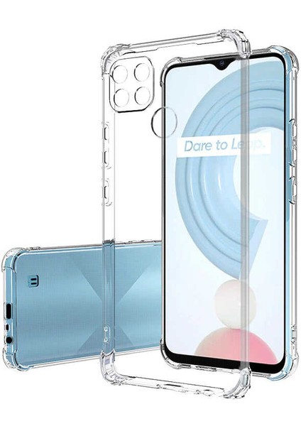 Realme C25Y Kılıf Köşeleri Airbagli Kamera Korumalı Silikon