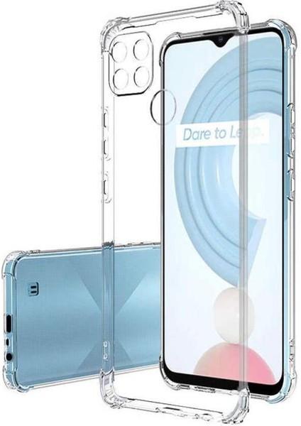 Realme C25Y Kılıf Köşeleri Airbagli Kamera Korumalı Silikon