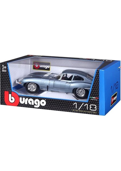 12044 Burago 1:18 Jaguar E-Type Coupe Model Araba