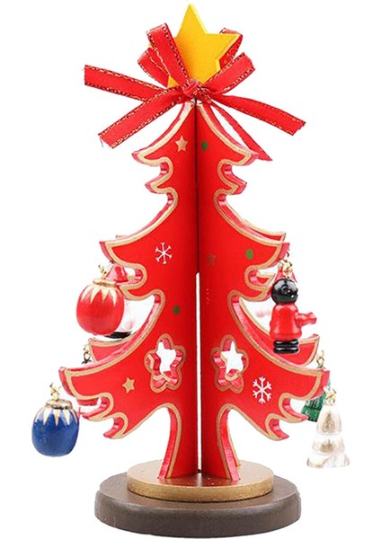 Ahşap Noel Ağacı Süs Masası Dıy 3D Parti Dekorasyon Fotoğrafları (Yurt Dışından) fiyatları
