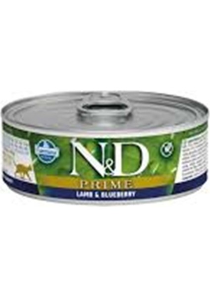 Prime Tahılsız Kuzu&yaban Mersini 80GR Yaş Kedi Konservesi