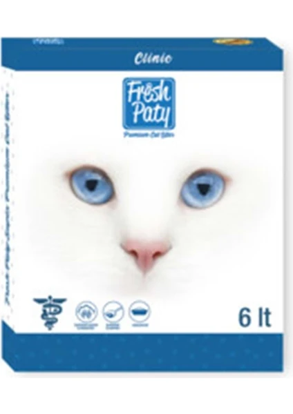 Fresh Paty Clinic Süper Emici Özellikli Topaklaşan Kedi Kumu 6 Lt