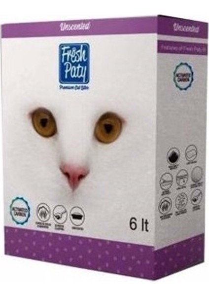 Unscented Kokusuz Aktif Carbonlu Topaklaşan Kedi Kumu 6 Lt