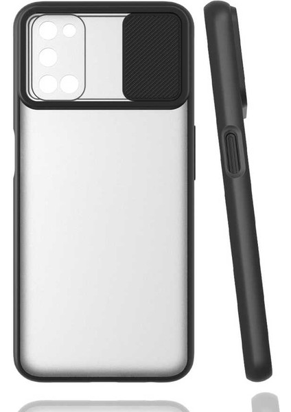 Oppo A92 Kılıf Kamera Korumalı Lensli Hopy Silikon Kapak