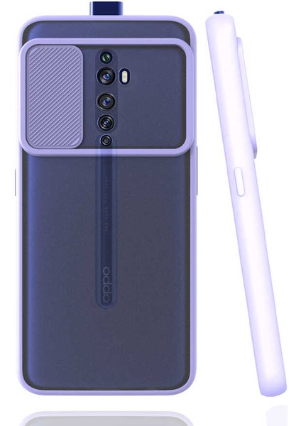 Oppo Reno 2z Kılıf Kamera Korumalı Lensli Hopy Silikon Kapak